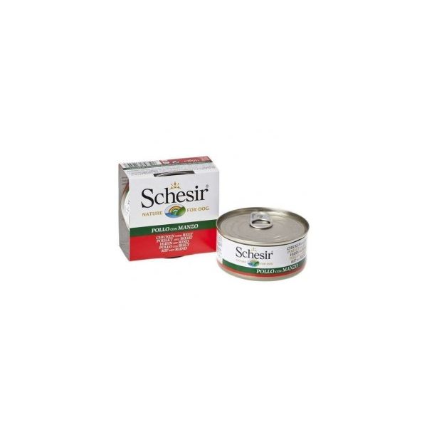 Schesir Cão Adult Filezinhos de Frango com Carne 150gr