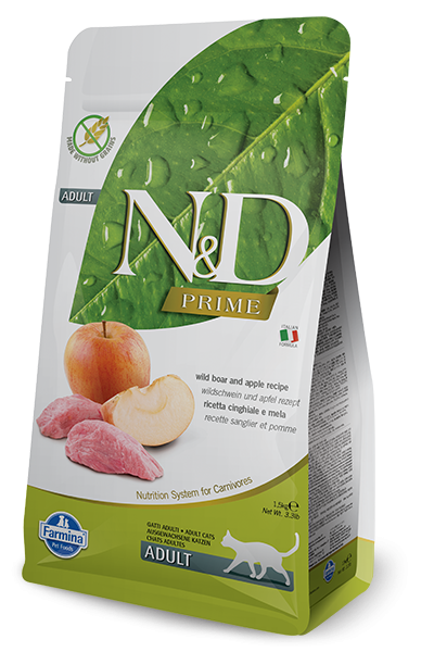 N&D Grain Free Prime Boar & Apple Adult FELINE-5Kg
