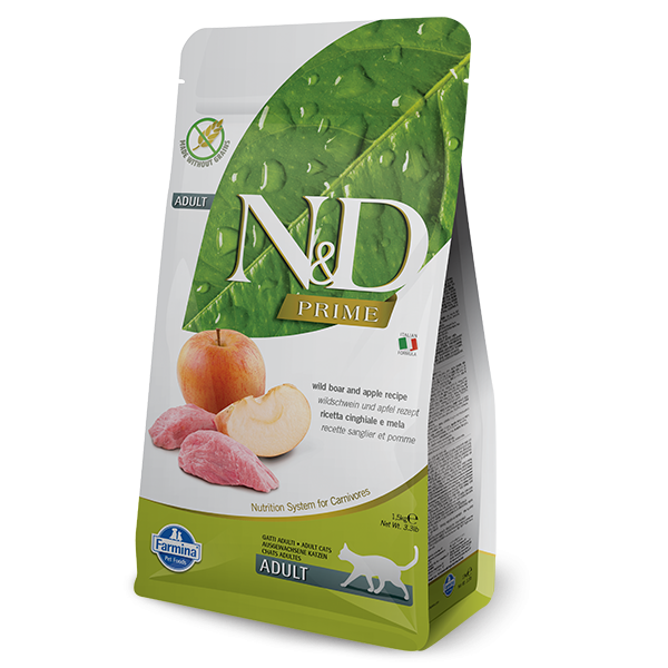 N&D PRIME CAT BOAR & APPLE ADULT 300G