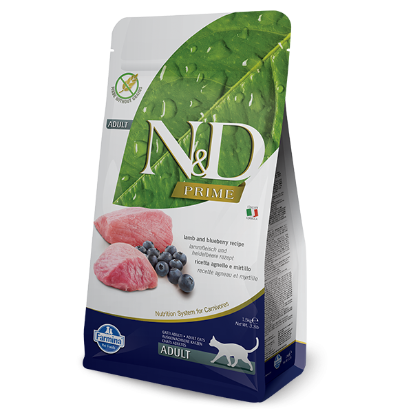 N&D Grain Free Prime Lamb & Blueberry FELINE -5Kg
