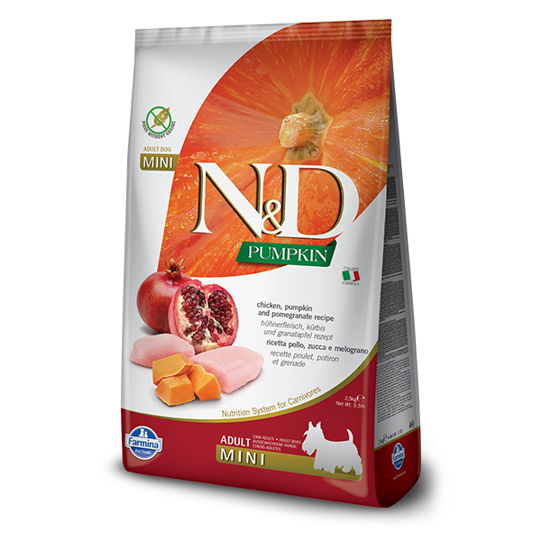 N&D Pumpkin Chicken & Pomegranate Adult Dog Mini Canine 7kg