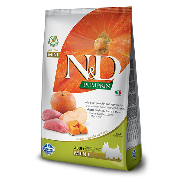 N&D Pumpkin Boar & Apple Adult Dog Mini 2,5Kg