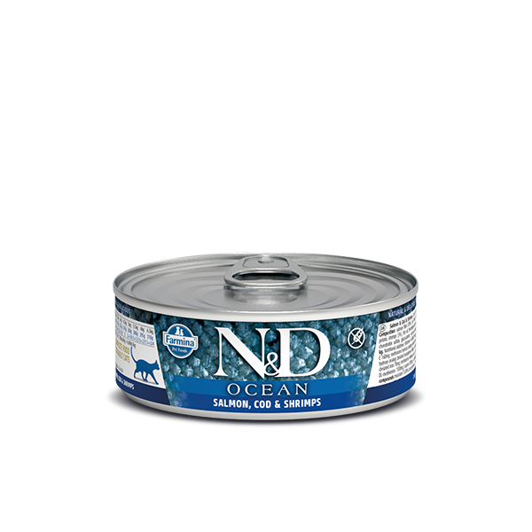 N&D Salmon, Cod & Shrimp Adult wet food 80g