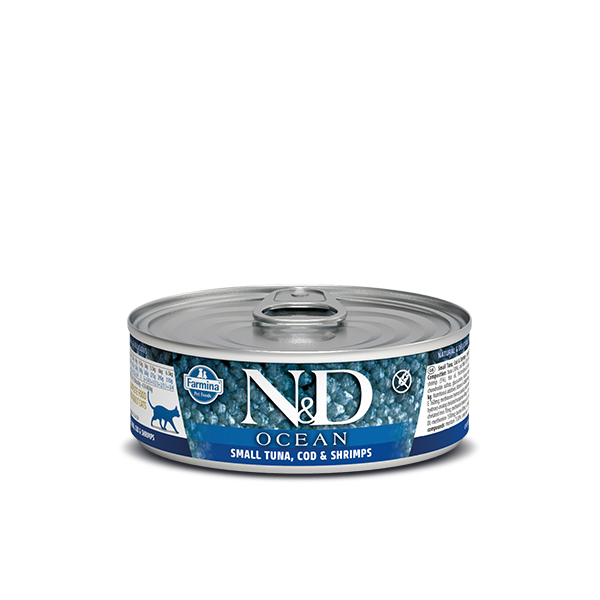 N&D Ocean Tuna, Cod & Shrimp Adult wet food 70g