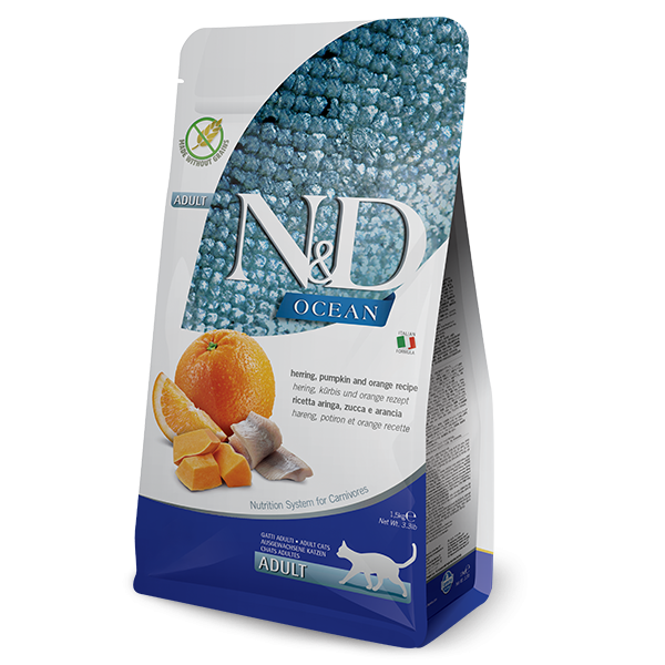 N&D OCEAN - HERRING PUMPKIN & ORANGE ADULT-1,5kg