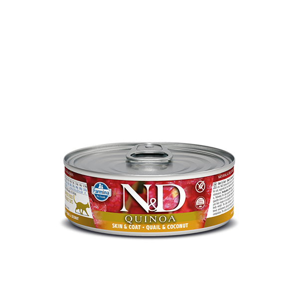 N&D Quinoa Skin&coat quail wet food 70gr