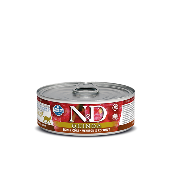 N&D Quinoa Venison wet food 70gr