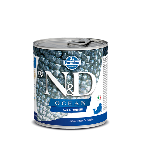 N&D OCEAN - COD & PUMPKIN PUPPY DOG WET FOOD 285g