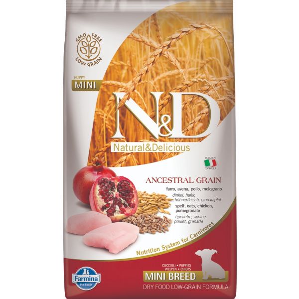 N&D Low Ancestral Grain Chicken & Pomegranate Puppy Mini Dog 2,5Kg