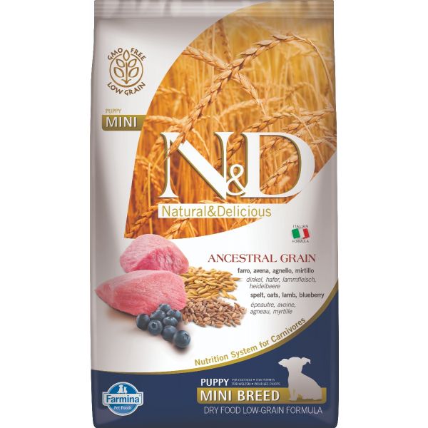 N&D Low Ancestral Grain Lamb & Blueberry Puppy Mini Dog - 2,5Kg