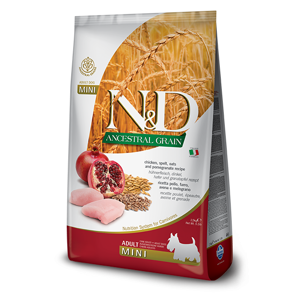N&D Low Ancestral Grain Chicken & Pomegranate Adult Mini Dog 800gr
