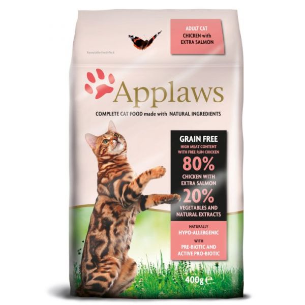 Applaws complete cat food chicken with extra salmon 400g