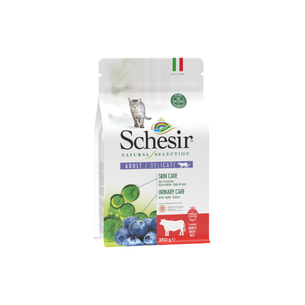 Schesir Delicate Adult Boi Com Mirtilho e Alga 1,4kg