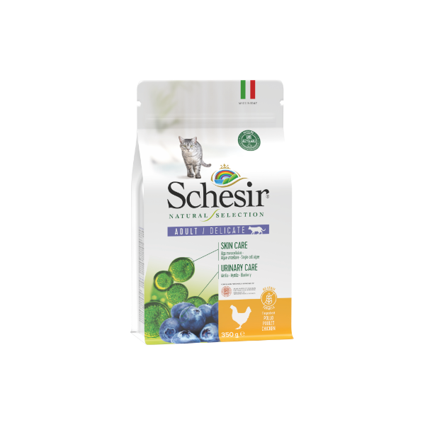 Schesir Adult Delicate Frango Mirtilho e Alga 1,4KG