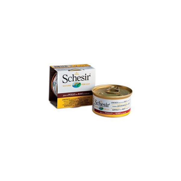 Schesir Com Frango e Arroz 85gr