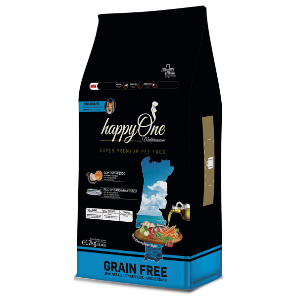 HAPPYONE MEDITERRANEUM CÃO ADULTO SARDINHA 12Kg