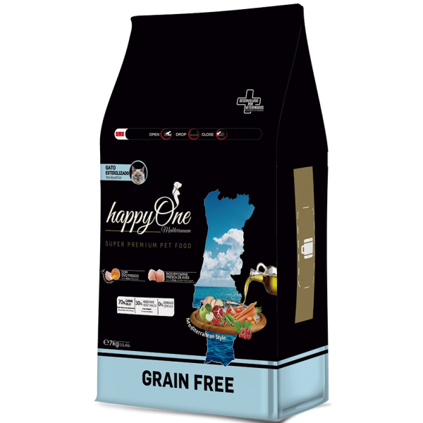 HAPPYONE MEDITERRANEUM GATO ESTERILIZADO 7kg