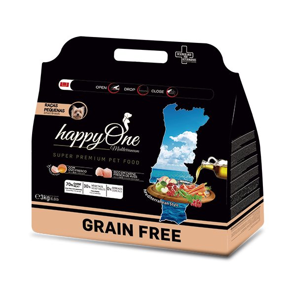 HAPPYONE MEDITERRANEUM RAÇAS PEQUENAS 3kg