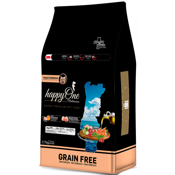 HAPPYONE MEDITERRANEUM RAÇAS PEQUENAS CÃO 7kg