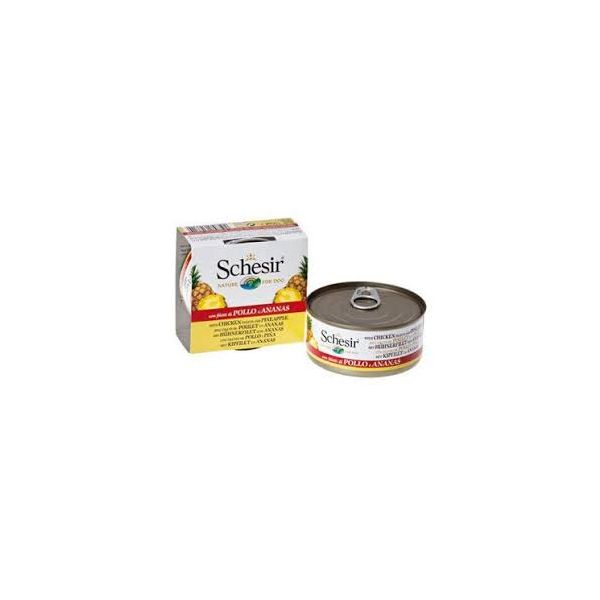 Schesir Cão Adult Filezinhos de Frango com Abacaxi 150gr