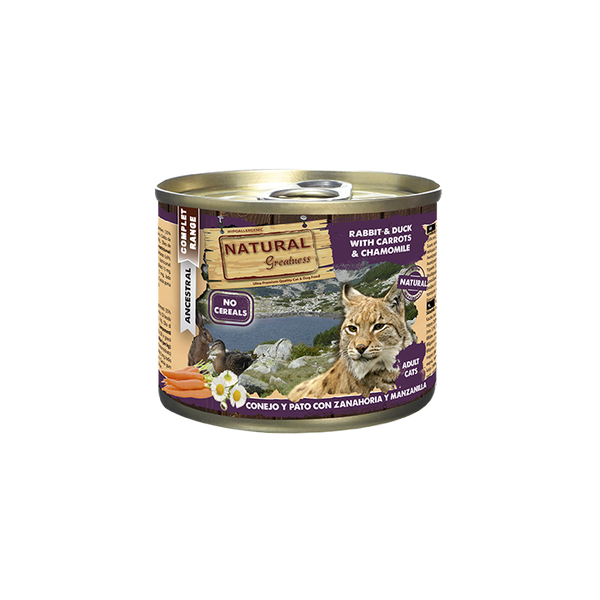 Natural & Greatness Patê Coelho e Pato com Cenoura e Camomila 185 g