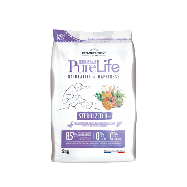 Flatazor Pure Life A Sterilizado 8+ ans 2kg