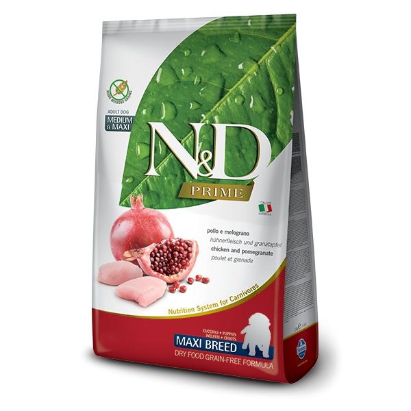 N&D Grain Free Prime Chicken & Pomegranate Puppy Maxi Dog-12Kg