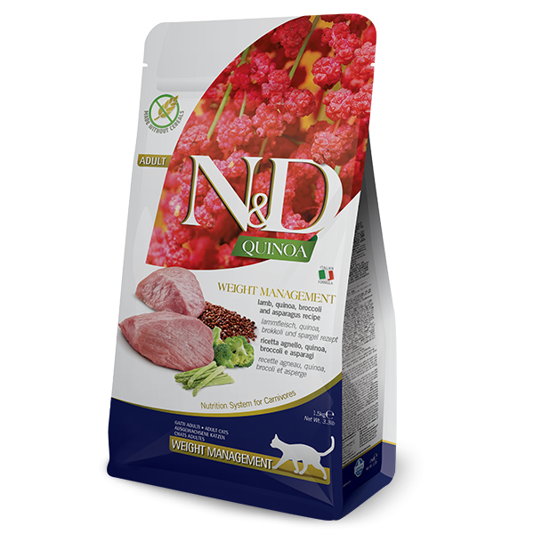 N&D QUINOA WEIGHT MANAGEMENT LAMB FELINE-300g