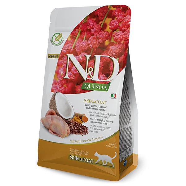 N&D QUINOA SKIN & COAT QUAIL FELINE 300g