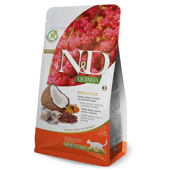 N&D QUINOA SKIN & COAT HERRING FELINE-5Kg
