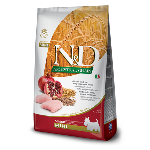N&D Low Ancestral Chiken & Pomegranate Senior Mini Dog 2,5Kg