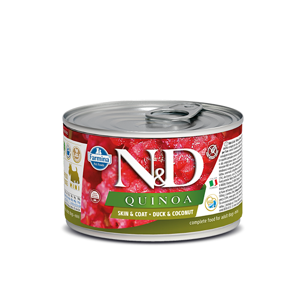 N&D Quinoa Skin&coat Duck mini wet food 140gr