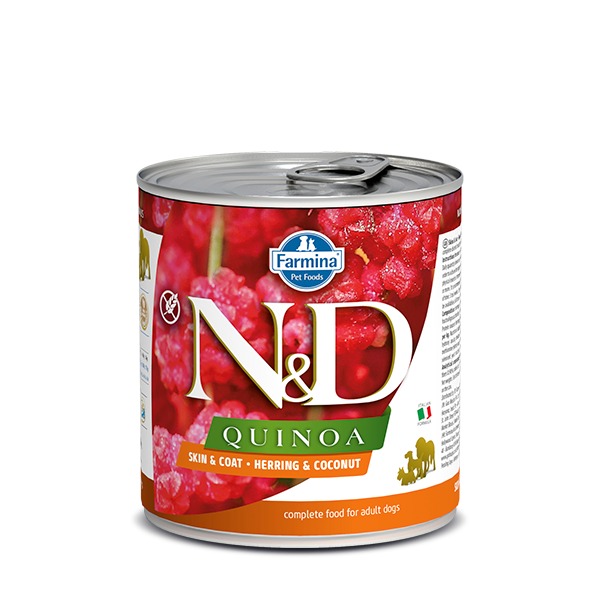 N&D Quinoa Skin&coat herring wet food 285g