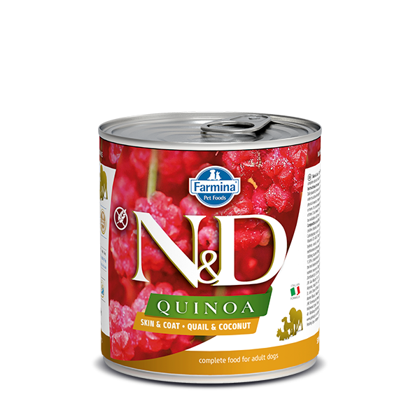 N&D Quinoa Skin&coat Quail wet food 285g