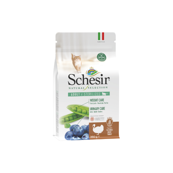Schesir adult Esterilizado Peru Com Mirtilho e Fibra de Ervilha 4,5kg