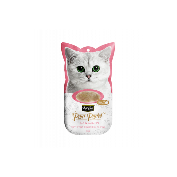 KITCAT PURR PURRPUREE TUNA & SALMOM (TUNA EXTRACT)