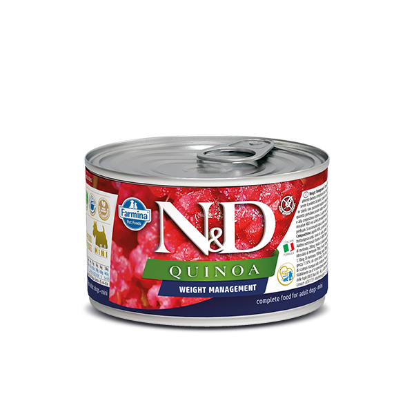 N&D Quinoa Weight management mini wet food 140g