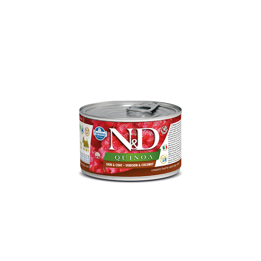 N&D Quinoa Skin&coat venison mini wet food 140g