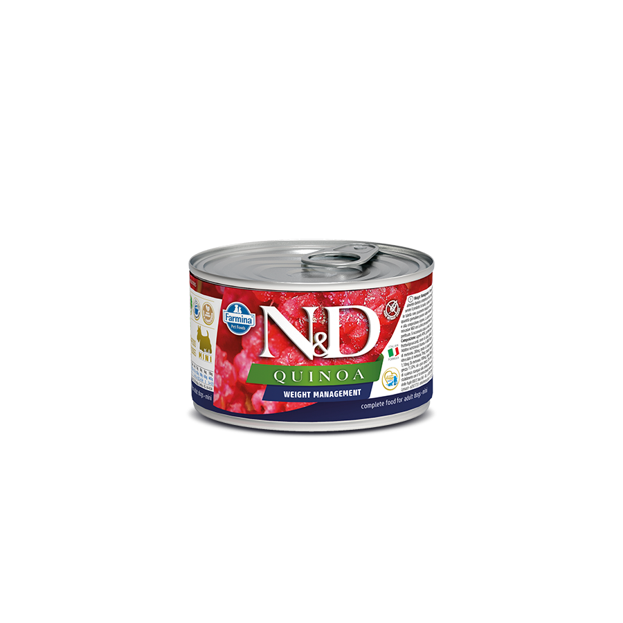 N&D Quinoa Weight management mini wet food 140g